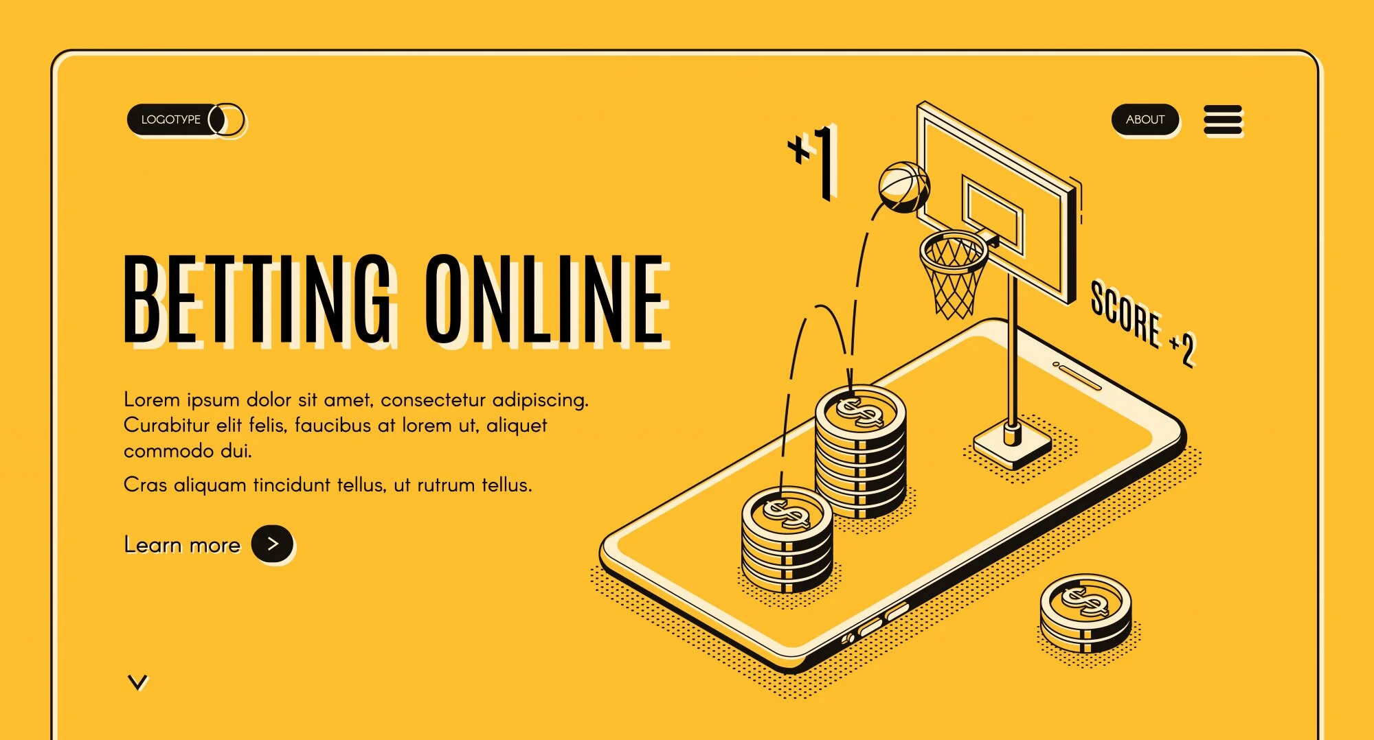 Illustrasjon av nettbasert sportsbetting